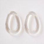 IMPORT 高品質【2個】clear oval parts＊