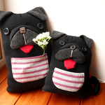 inubuのぶちゃかわ黒パグちゃん（ぬいぐるみ）