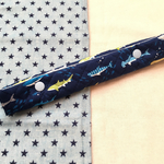 リバーシブル 水筒肩ひもカバー《サメ×星》