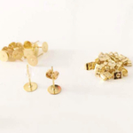 【再販】18k＊6mm 丸皿ピアス 高品質 