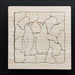 木製 ペンギンジグソーパズル A-5　12cm×12cm