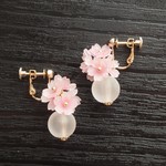 桜満開イヤリング