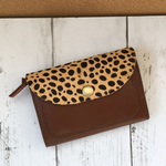 asuka様様専用＊革のミニ財布＊ダルメシアンハラコ×ブラウン
