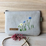 刺繍フラットポーチ｜cornflower｜