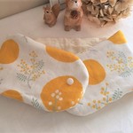 乙女の首元に優しいあったかさを*８重ガーゼプチマフラーorネックウォーマー*ブラックウォッチ*ミモザとお月さま