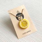 シンプルレモンの ネックレス 