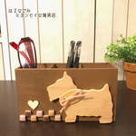  テリアのペン立て メガネ立て 