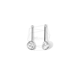PDT-1349-MR【2個入り】CZバーペンダント,short Vertical Bar With CZ