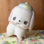 ビスクの大きい犬さん(水色帽)