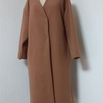 キャメル　ノーカラー　コート👗