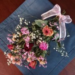 ドライフラワースワッグ バラ61