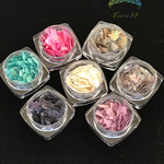  7色セット 680#極薄レジン天然シェルフレーク /レジン 封入 素材/レジン液  /シリコンモールド。ホログラム ネイル