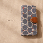 水玉刺繍のiPhoneケース