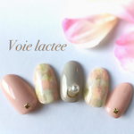 【再販】優しい色の春♪春ネイル#15 ネイルチップ ジェルネイル オーダー サイズ各種