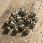プラ製 7mm タッセル  キャップ カバー シルバー  30個セット