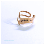 再販☆銅のとんがりリング💍刻印付き♪ピンキーリングにも！