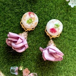 °॰*✩お花ドロップ×タッセルピアス(イヤリング)✩