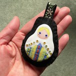 白いマトリョーシカのオーナメント・記録用