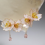 桜のイヤークリップ・イヤリング