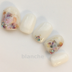 blanche★ふんわりネイル