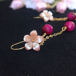 さくらピアス　 k18 