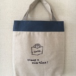 フロッキーちょこっとバッグ (青色）2