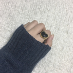 black heart ring