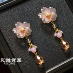 さくらの揺れるピアス