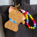 【新作】可愛い 猫 キーホルダー ストラップ【バッグ チャーム】