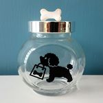 プードルのおやつ入れ/黒プー