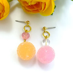 【再販】*みぞれあめピアス*いちご＆みかん