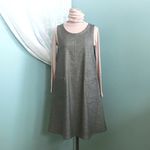 ストレッチデニム（グレー）　フレアーエプロンドレス　95