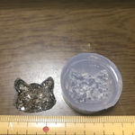 猫クラスター中（鉱石モールド）鉱石レジン用シリコンモールド型