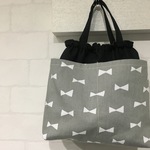 【サイズ大】バッグインバッグ *ribbon おむつポーチ