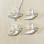VINTAGE AURORA YELLOW CLEAR BIRD BEADS