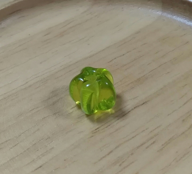 正倉院玉 梔子玉 ガラスビーズ とんぼ玉 黄