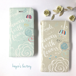 モダンガーリーFlowers スマホケース☆送料無料