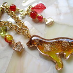 ◇1972再販５ 🌸レトリバーとお花のバッグチャーム🐕💖 ※重たいです。