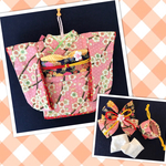  ※kayocoyuumiさまご予約品※メルちゃんの着物セット*ピンクに梅の花