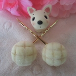 《再…販》メロンパンのヘアピン♡2本セット