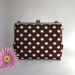 m1lkyway282様オーダー品 がま口御朱印帳バッグ  ねこたま(チョコミント)