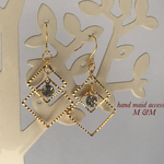 ダブルスクエアイヤリング（Cタイプ）