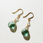 フローライト ドロップピアス イヤリング
