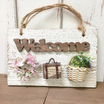 WELCOME ナチュラル可愛いミニチュアプレート
