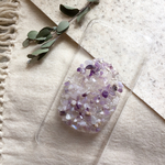 アメジスト iphoneケース クリア