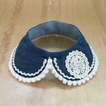 36-46様専用ページ　ポンポンがかわいい！ペットのつけえり・デニム！