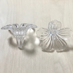 CLEAR FLOWER BEADS CAP PARTS