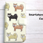 柴犬  手帳型スマホケース