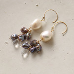14KGF　baroque pearl crystal pierce [kgf0507]