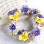 パンジーのリース harukusa（ドライ＆プリザーブドフラワー）